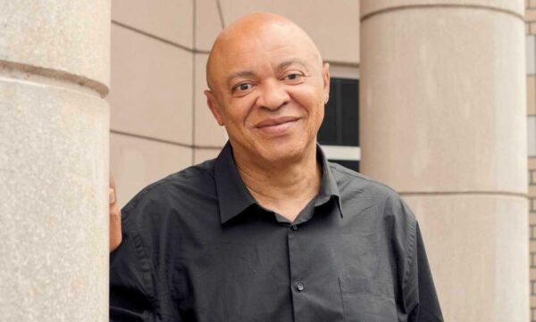 Max Koffi in front of the Hub