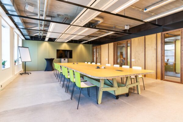 meeting room with board meeting setup