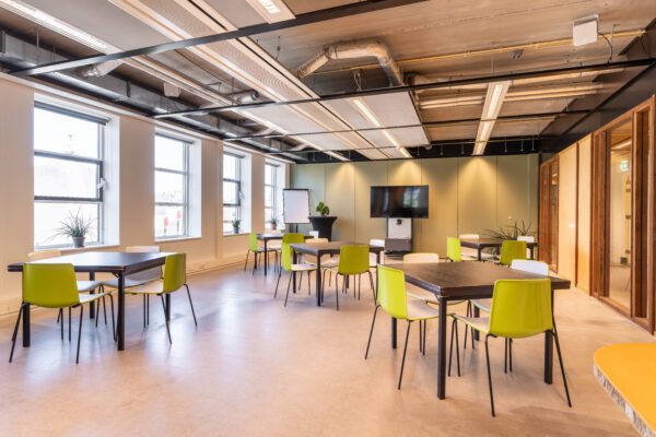 Workshop set up in meeting room