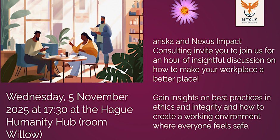 ariska and nexus consulting event the hague humanity hub