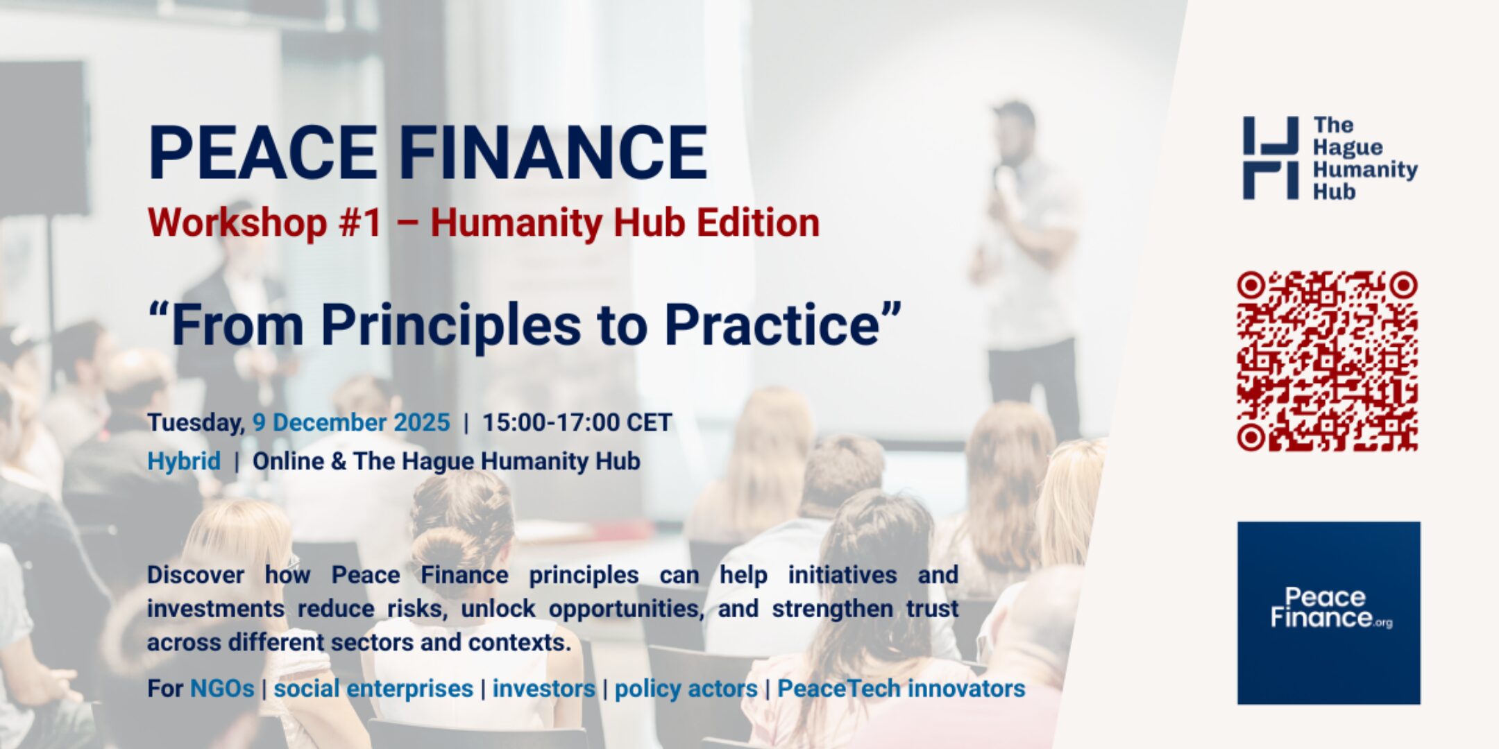 peace finance event the hague humanity hub