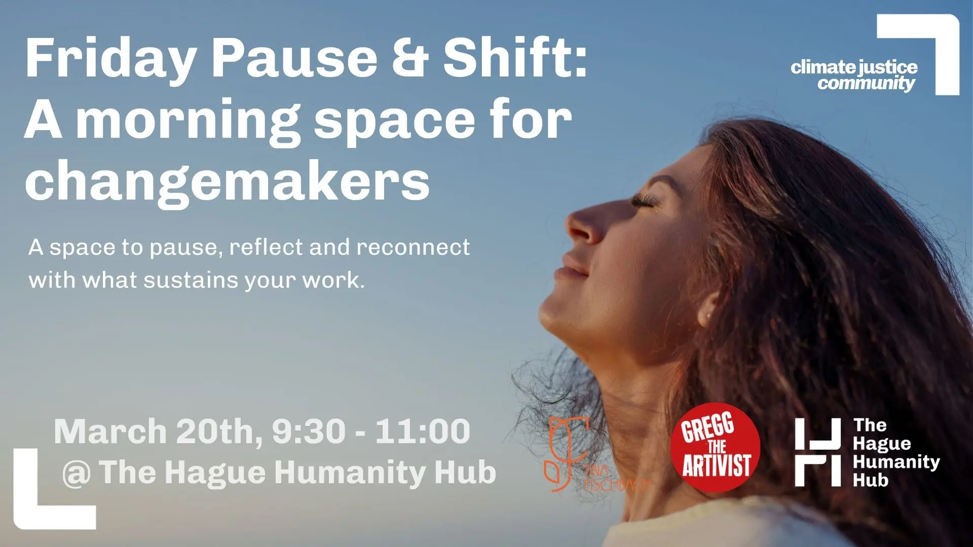 Event banner - Friday Pause & Shift: A morning space for changemakers