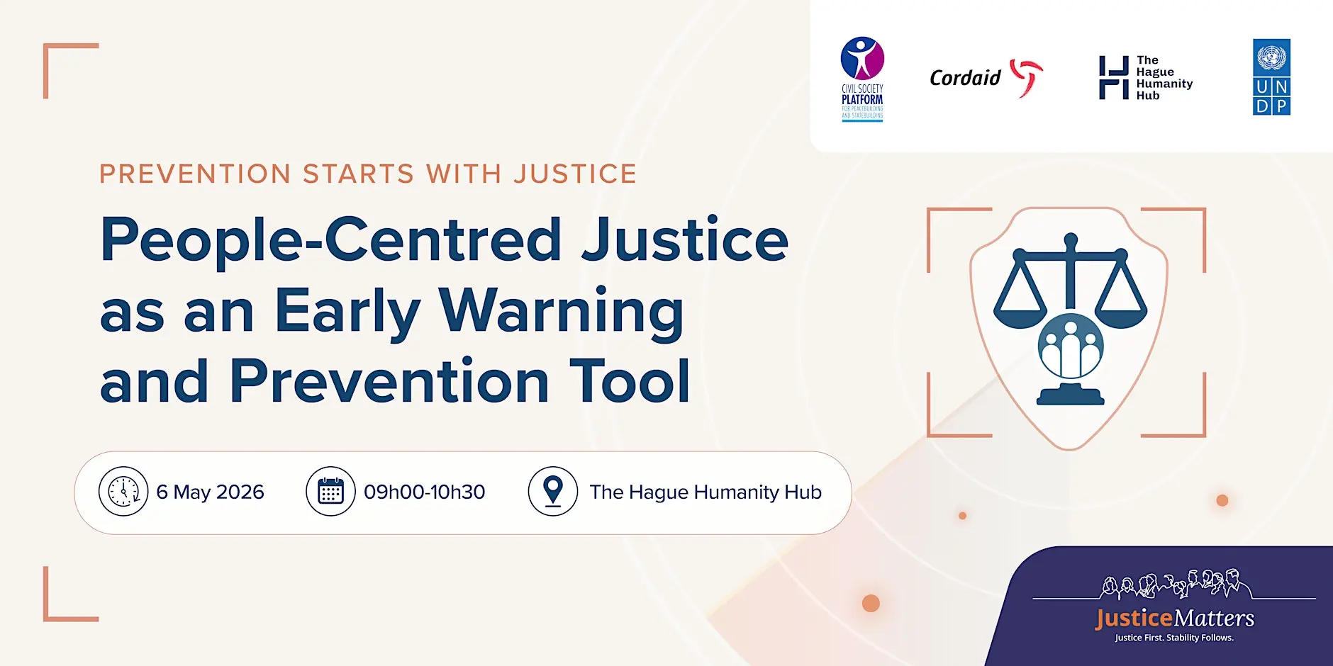 people centred justice as early warning and a prevention tool